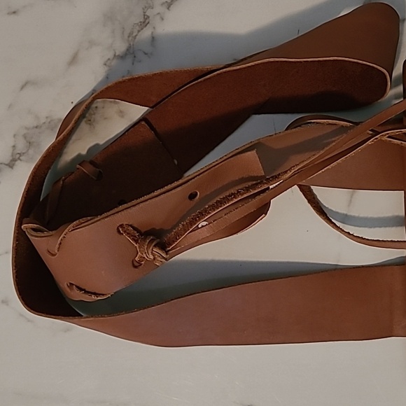 British Tan Gloved Leather Handmade Crossbody Hobo Boho Flap Bag Purse Hippie - Picture 3 of 11